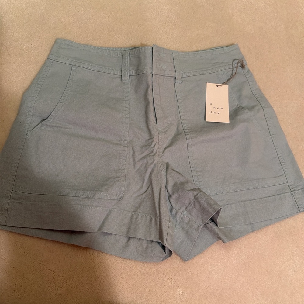 A New Day Women's High Waist Gray Shorts